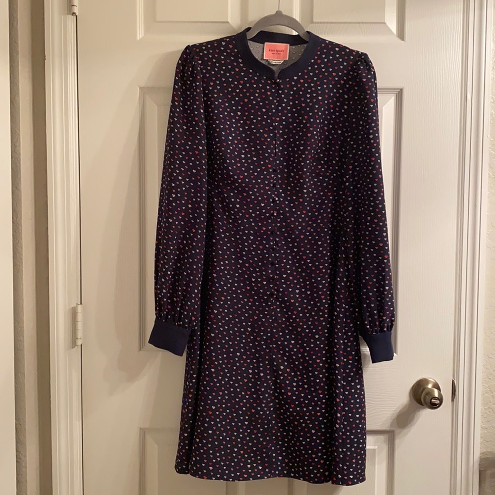 kate spade lips crepe dress